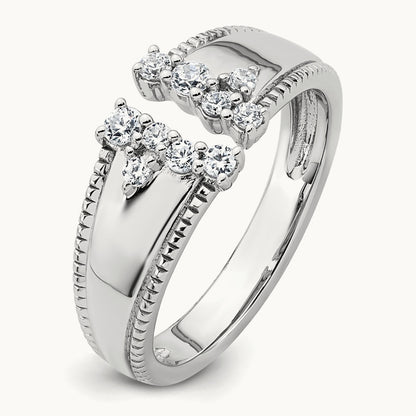 Fashion Ring, 0.25 ct tw Lab-Grown Diamond — 14K White Gold