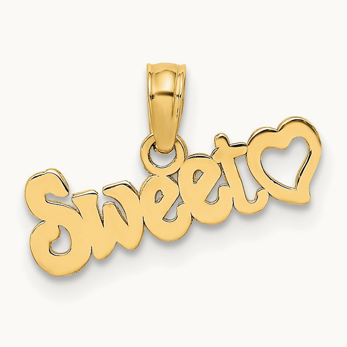 Sweet Heart Charm, 14K