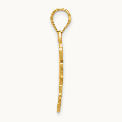 Dove w/Heart Pendant, 14K