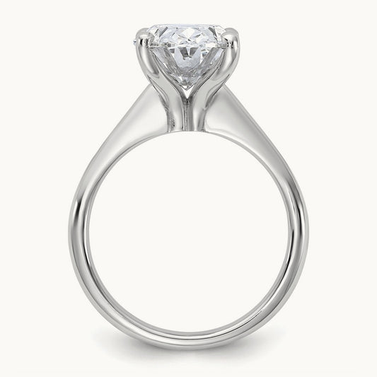 Oval 8X Ring, 5.00 ct tw Lab-Grown Diamond — 14K White Gold