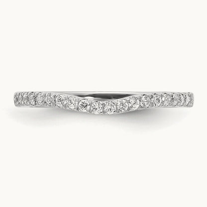 Diamond Wedding Band, 14K White Gold
