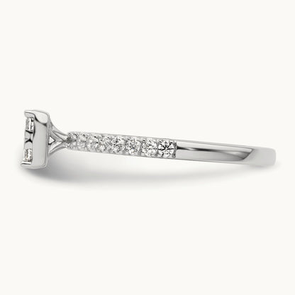 Cluster Engagement Ring, 0.50 ct tw Lab-Grown Diamond