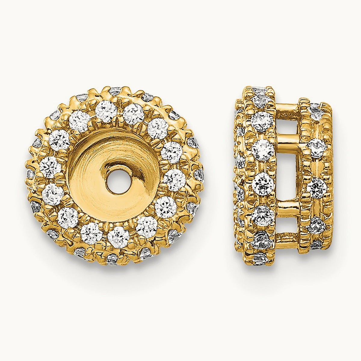 Earring Jacket, 0.25 ct tw Lab-Grown Diamond — 14K Yellow Gold