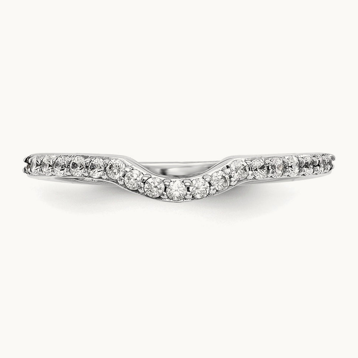 Diamond Wedding Band, 14K White Gold