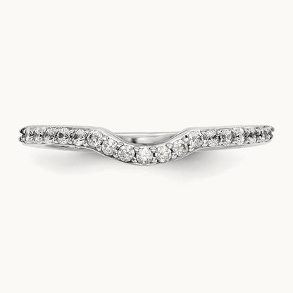 Diamond Wedding Band, 14K White Gold