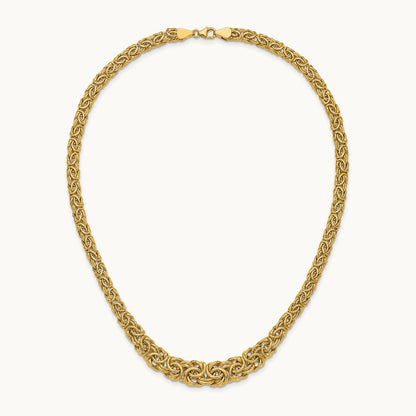 Graduated Byzantine Necklace, 14K