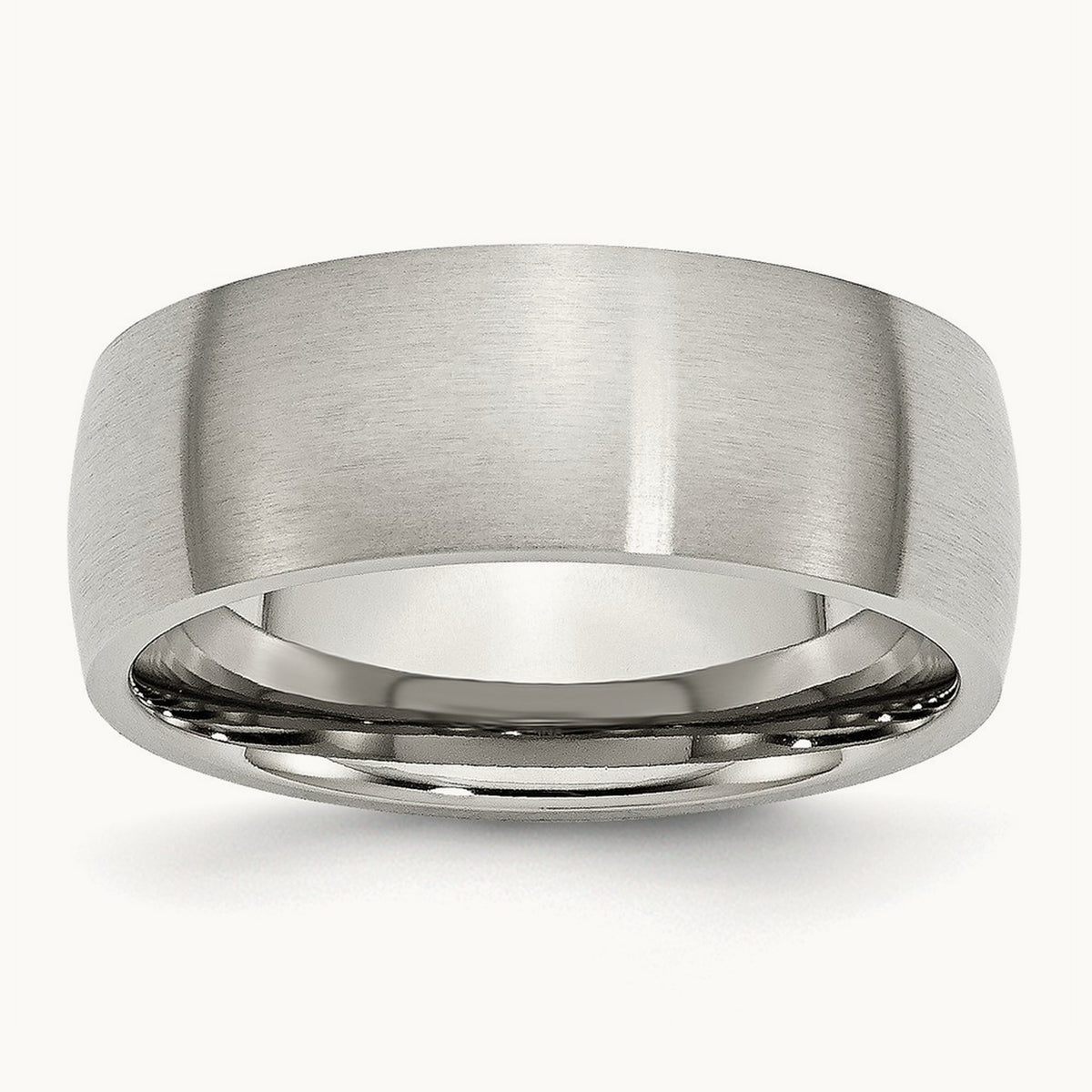 Brushed Half Round Band — 8mm