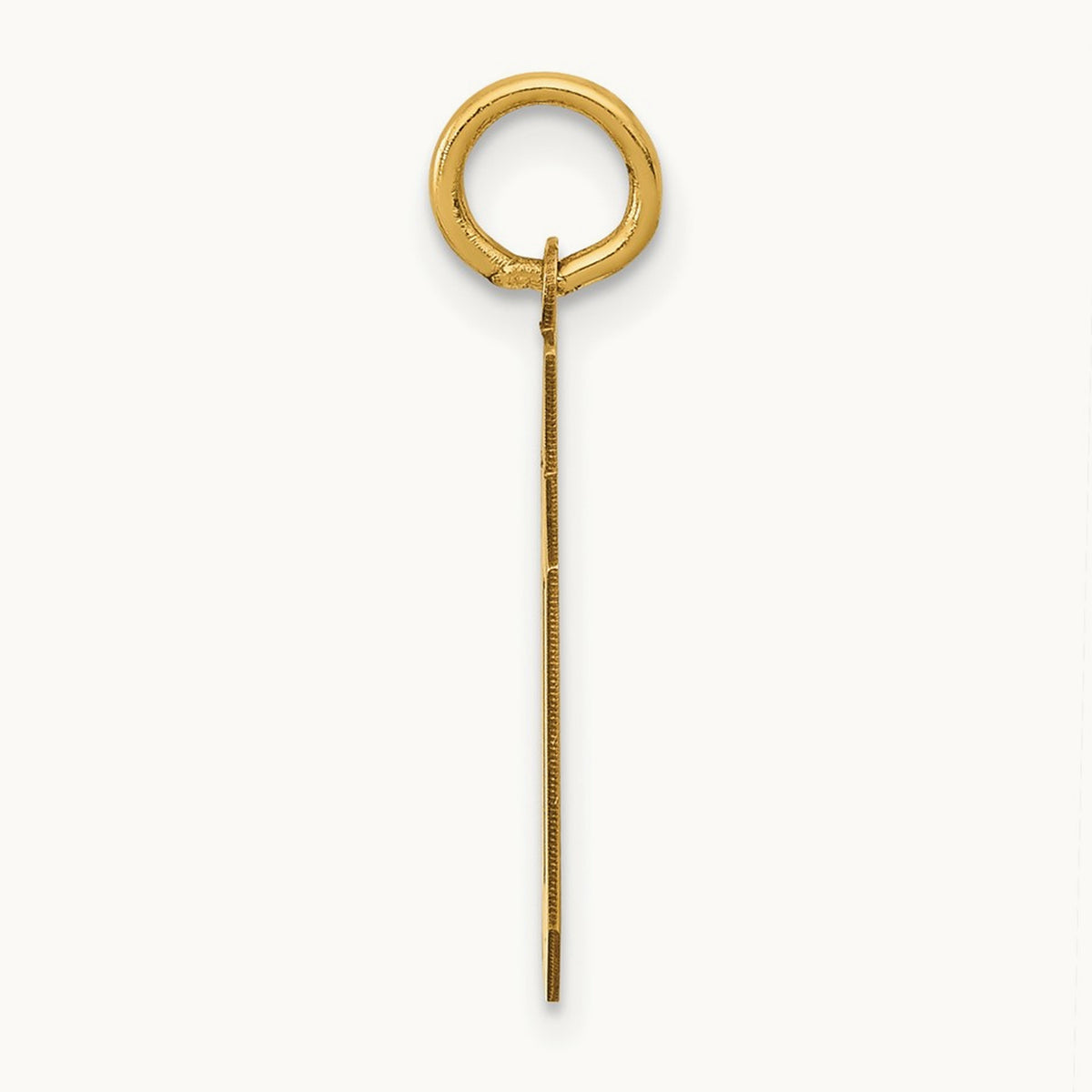 Small Polished Number 50 Charm, 14K
