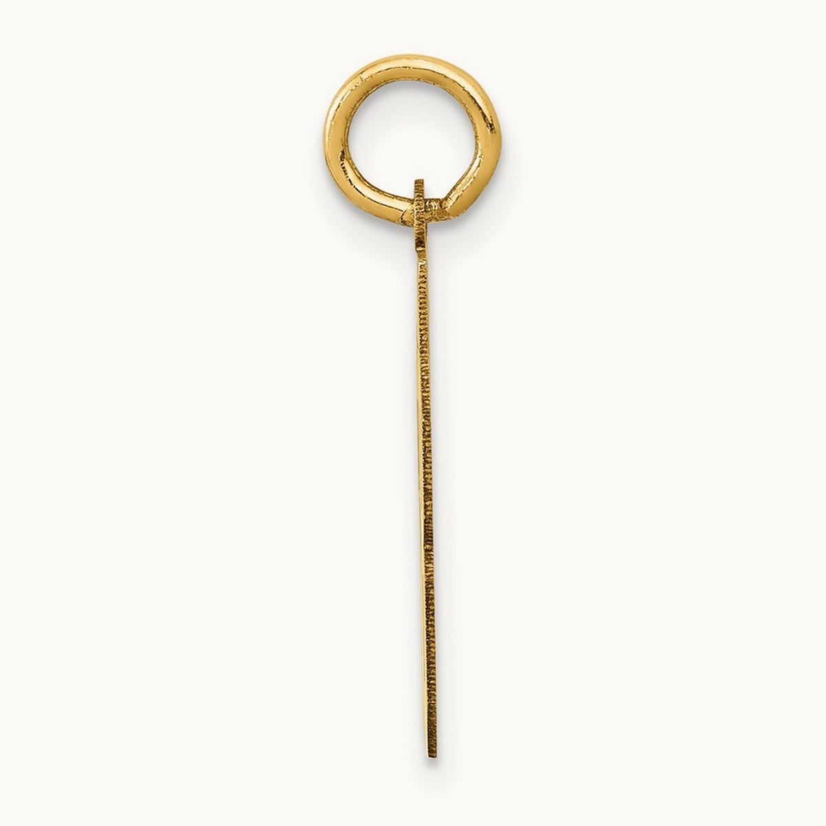 Small Polished Number 58 Charm, 14K