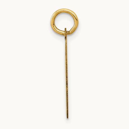 Small Polished Number 58 Charm, 14K