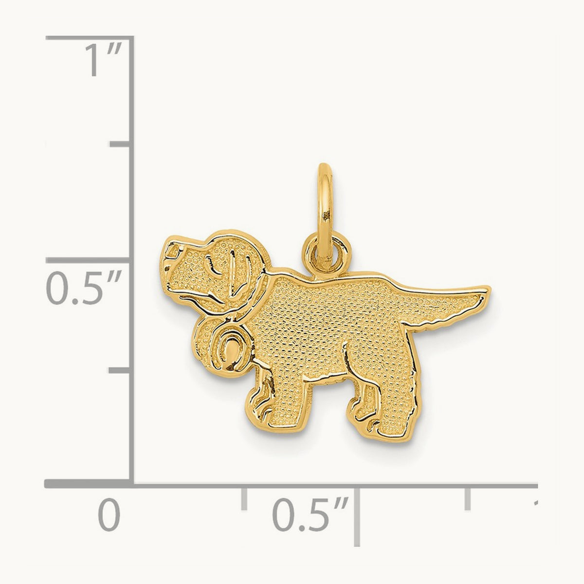 Saint Bernard Charm, 14K