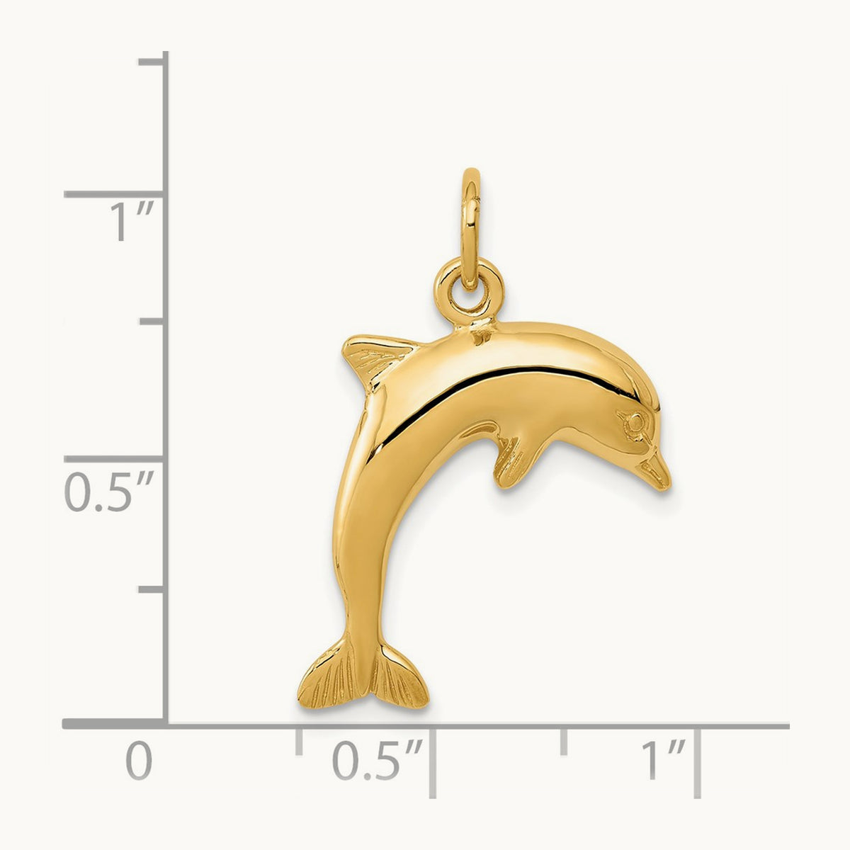 Dolphin Charm, 14K