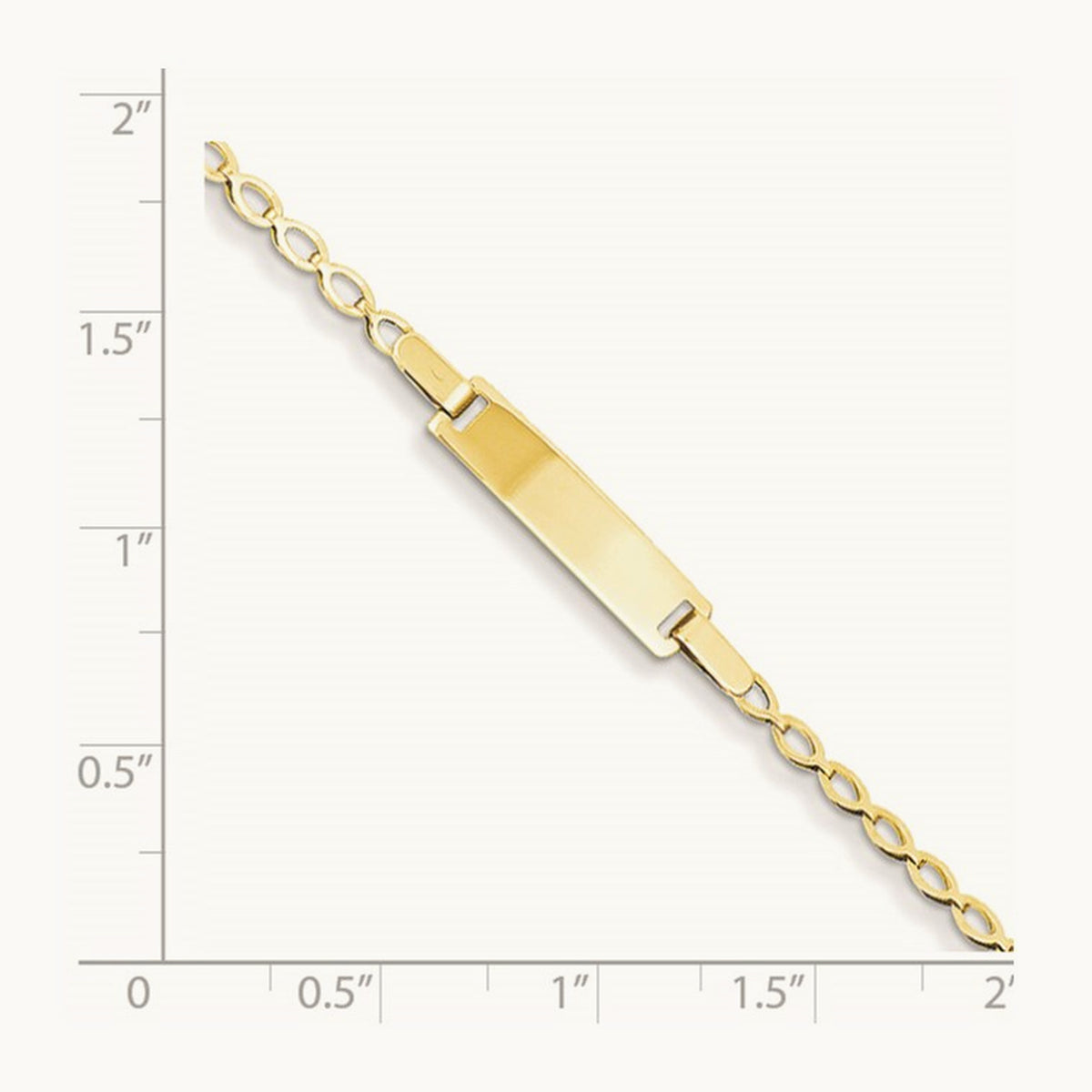 Children's Polished ID Bracelet, 14K