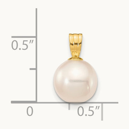 8- Round Freshwater Cultured Pearl Pendant — photo set