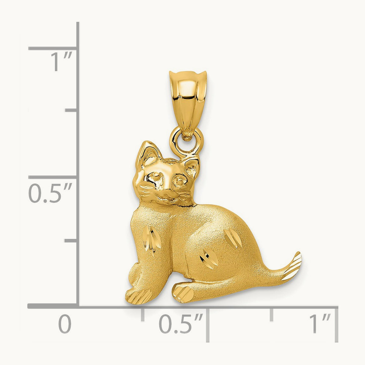 Cat Charm, 14K