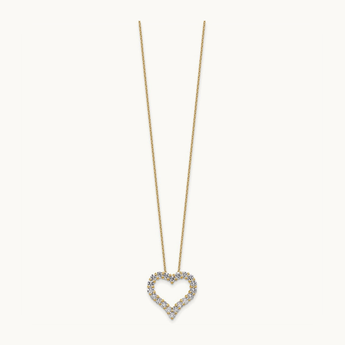 Heart Necklace, 1.50 ct tw Lab-Grown Diamond