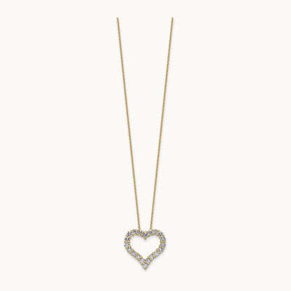 Heart Necklace, 1.50 ct tw Lab-Grown Diamond