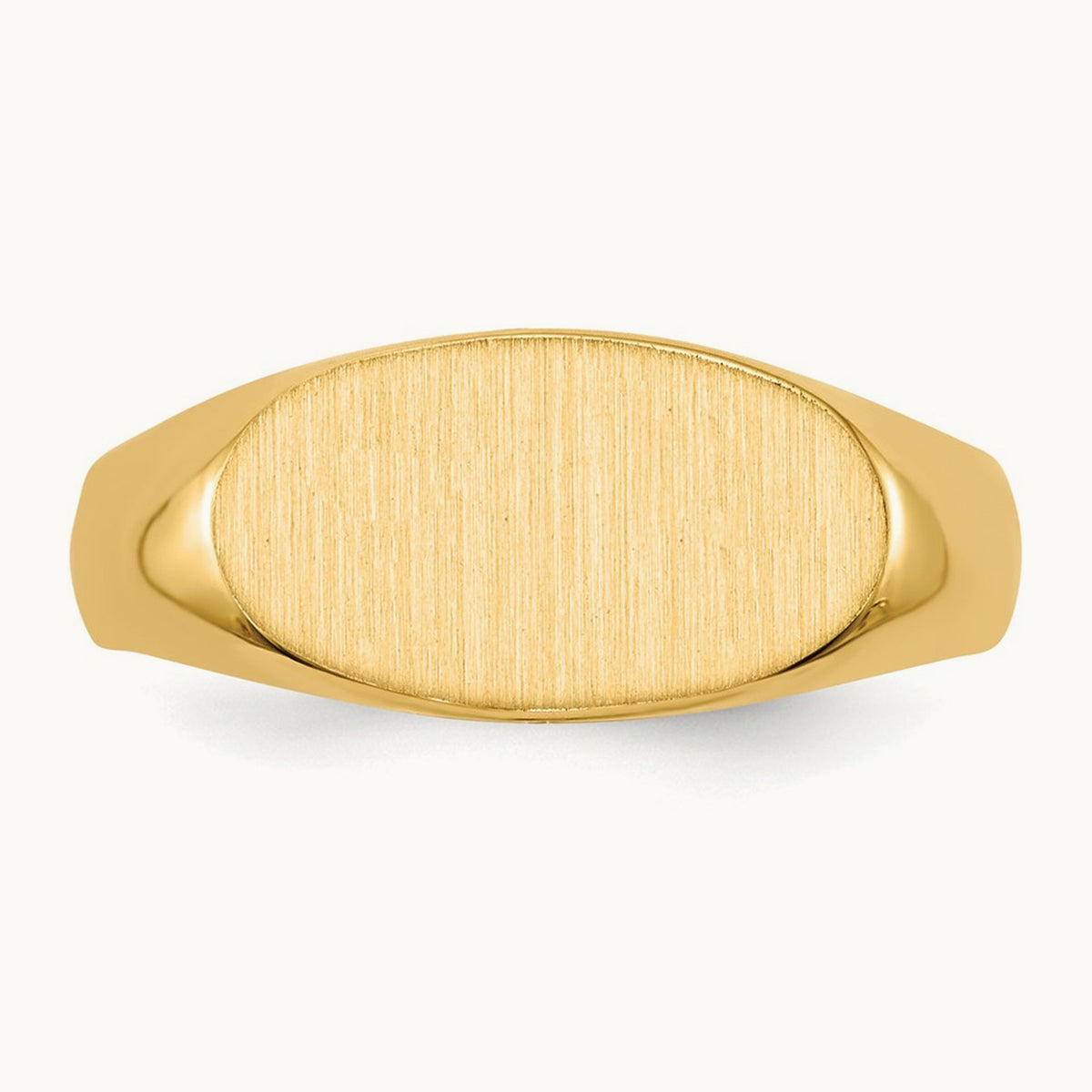 13.5x7. Open Back Signet Ring, 0mm, 14K