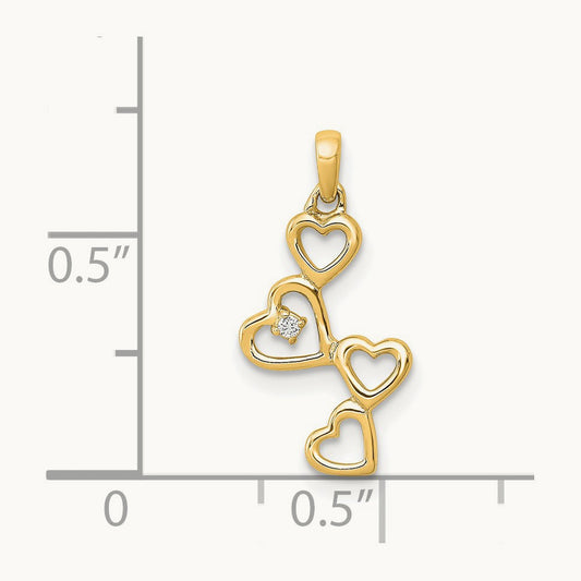 Diamond Heart Pendant — photo set