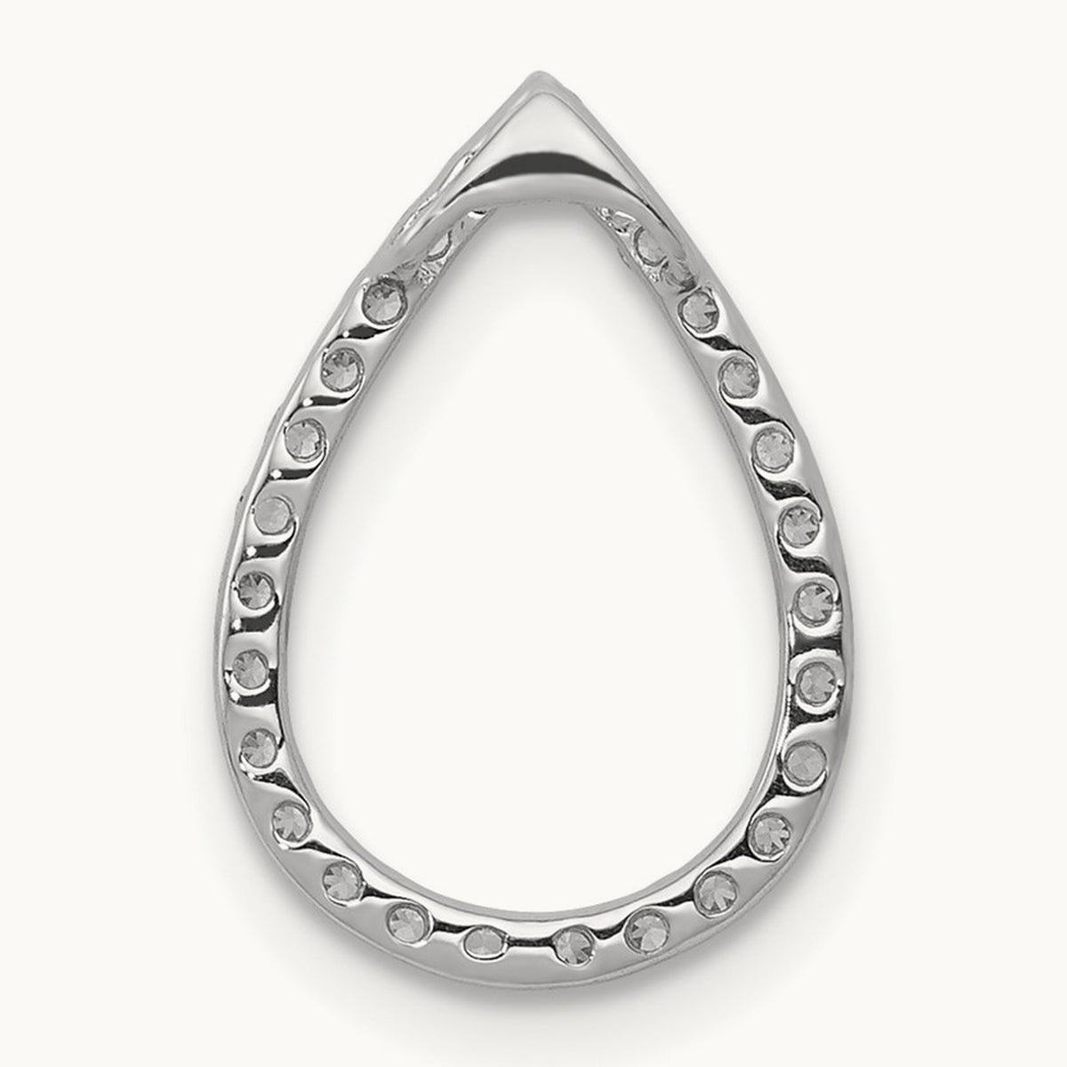 1/5ct. Diamond Teardrop Chain Slide — photo set