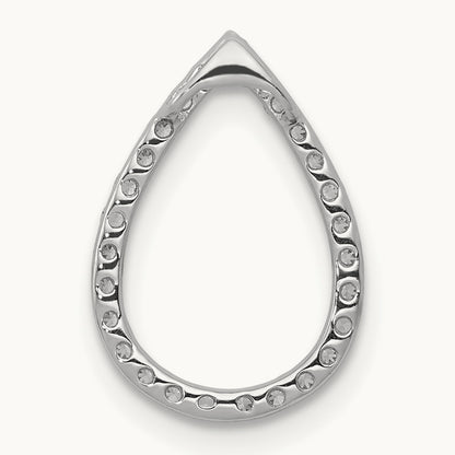 1/5ct. Diamond Teardrop Chain Slide — photo set