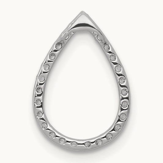 1/5ct. Diamond Teardrop Chain Slide — photo set