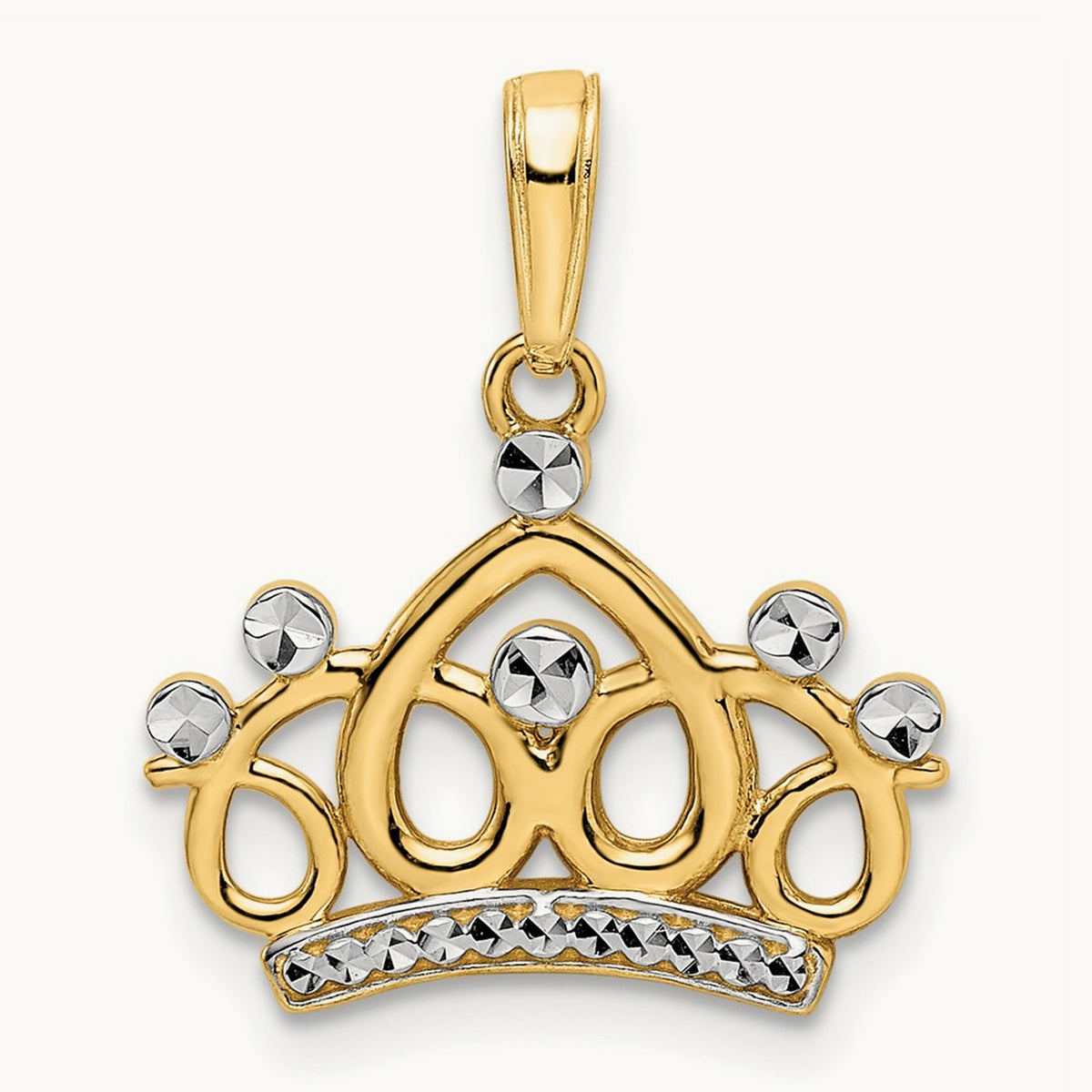 and Diamond-cut Crown Pendant — photo set