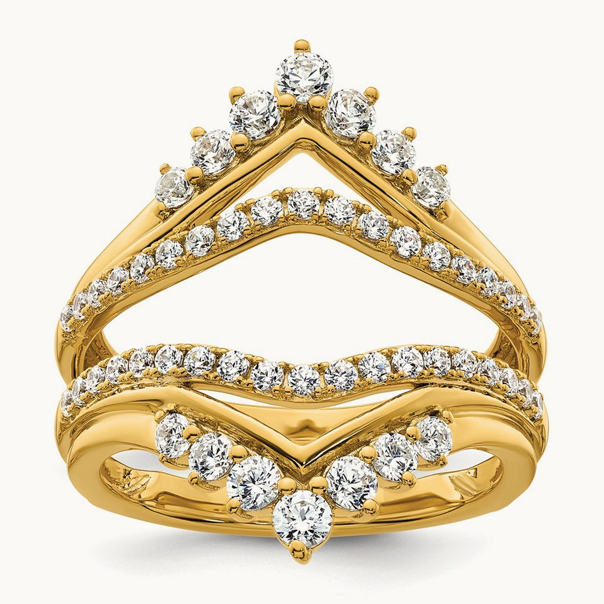 Ring Guard, 1.00 ct tw Lab-Grown Diamond — 14K Yellow Gold
