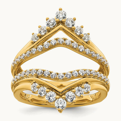 Ring Guard, 1.00 ct tw Lab-Grown Diamond — 14K Yellow Gold