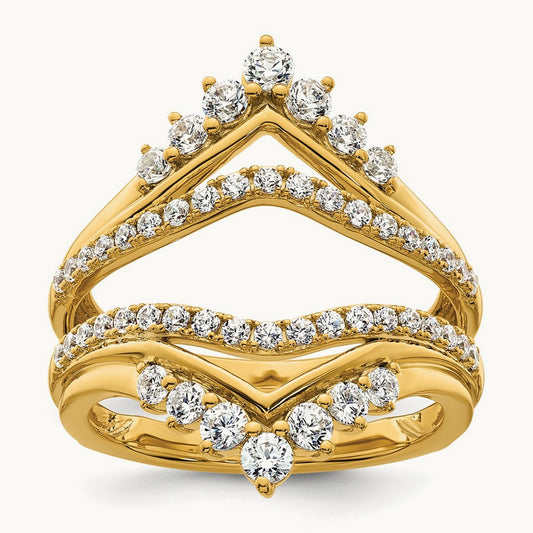 Ring Guard, 1.00 ct tw Lab-Grown Diamond — 14K Yellow Gold