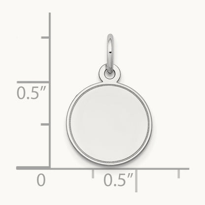 Plain .018 Gauge Round Engravable Disc Charm — photo set