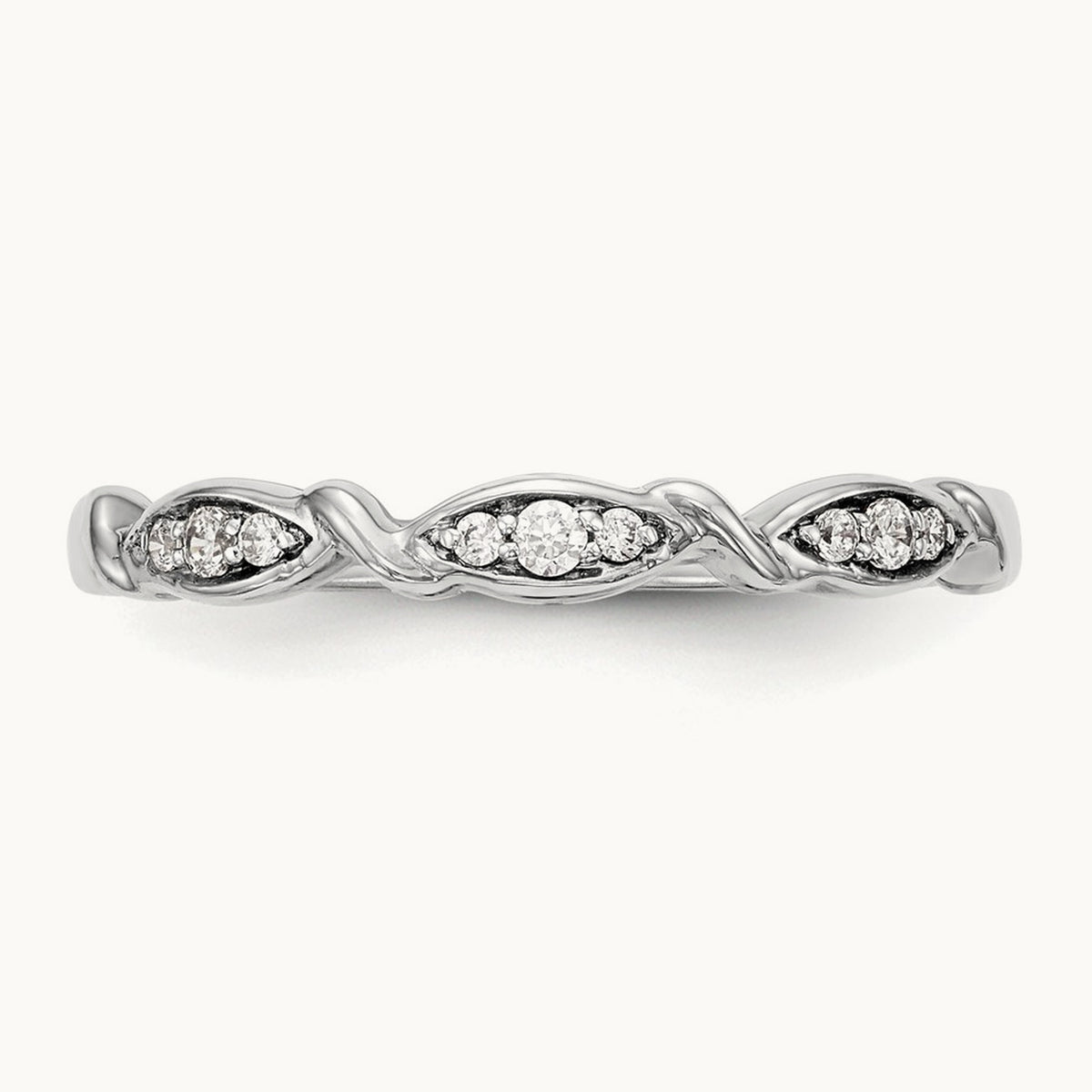 Diamond Band, 14K White Gold