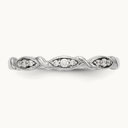 Diamond Band, 14K White Gold