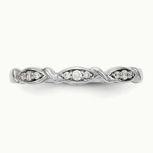 Diamond Band, 14K White Gold