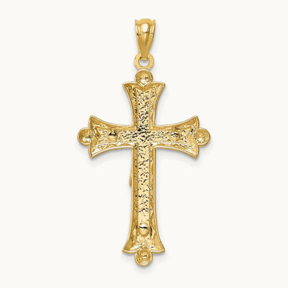 Florentine Crucifix, 14K Two-tone
