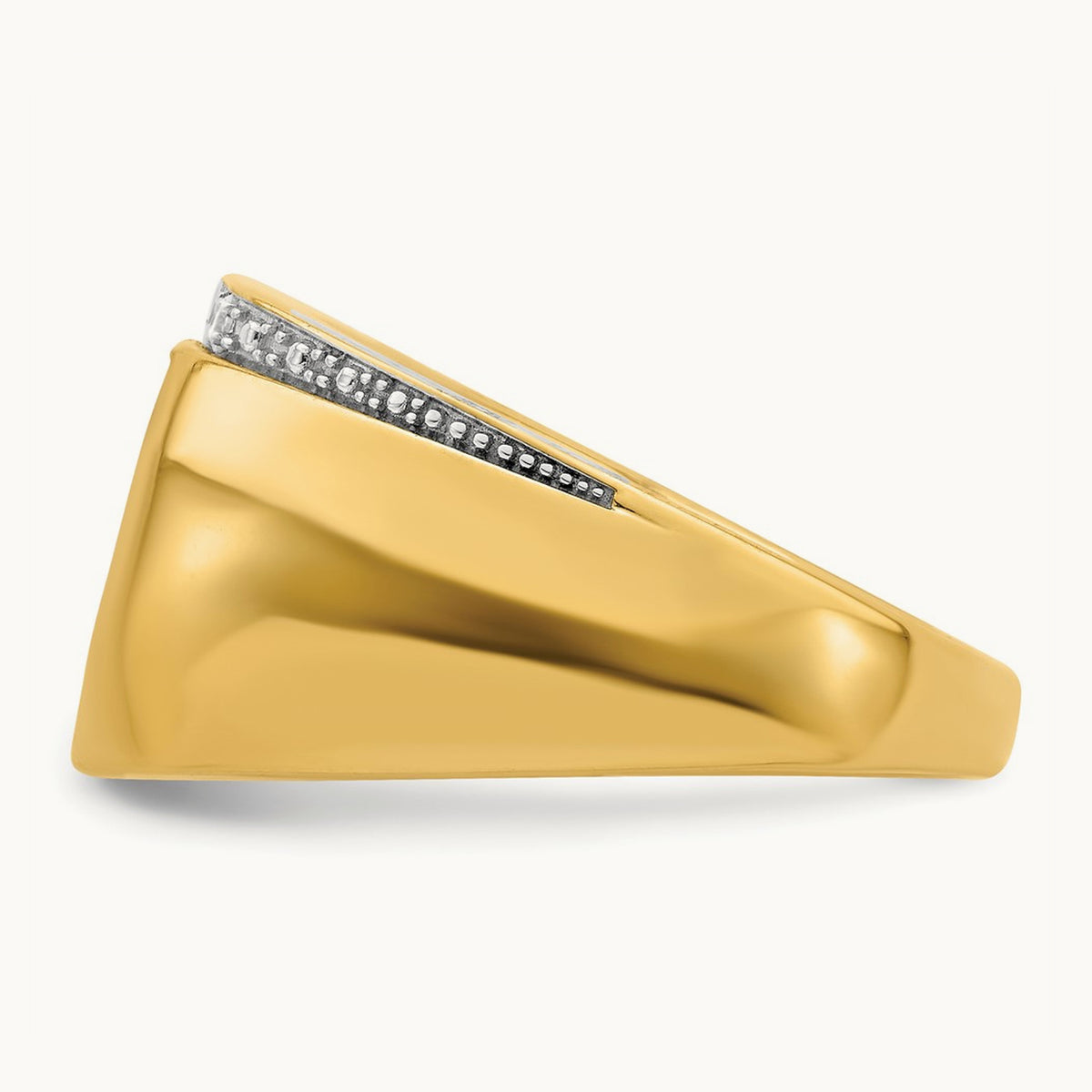 Onyx and Diamond Mens Ring, 14K