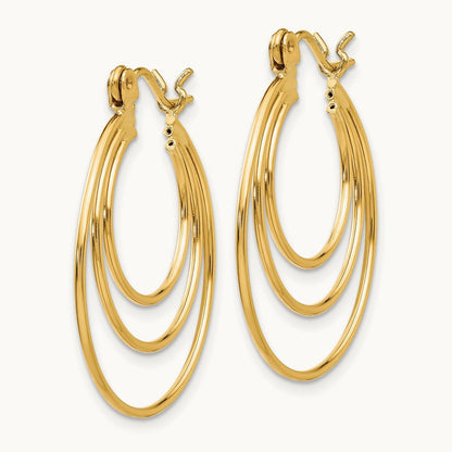 Polished Circles Hoop Earrings — photo set