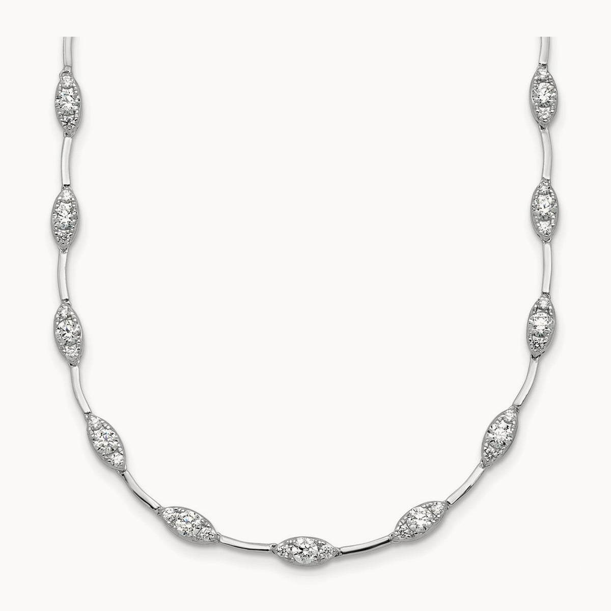 Fashion Tennis Necklace, 2.00 ct tw Lab-Grown Diamond