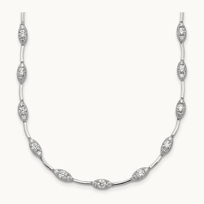 Fashion Tennis Necklace, 2.00 ct tw Lab-Grown Diamond