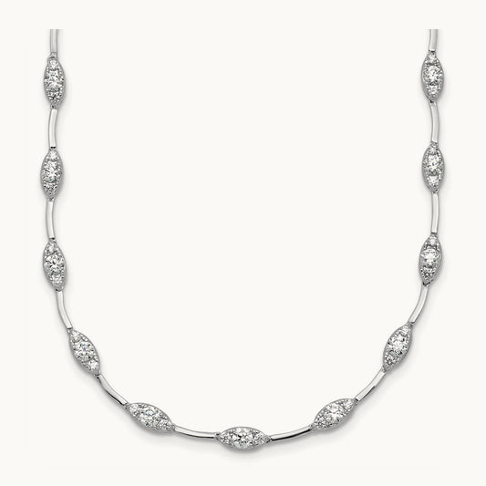 Fashion Tennis Necklace, 2.00 ct tw Lab-Grown Diamond
