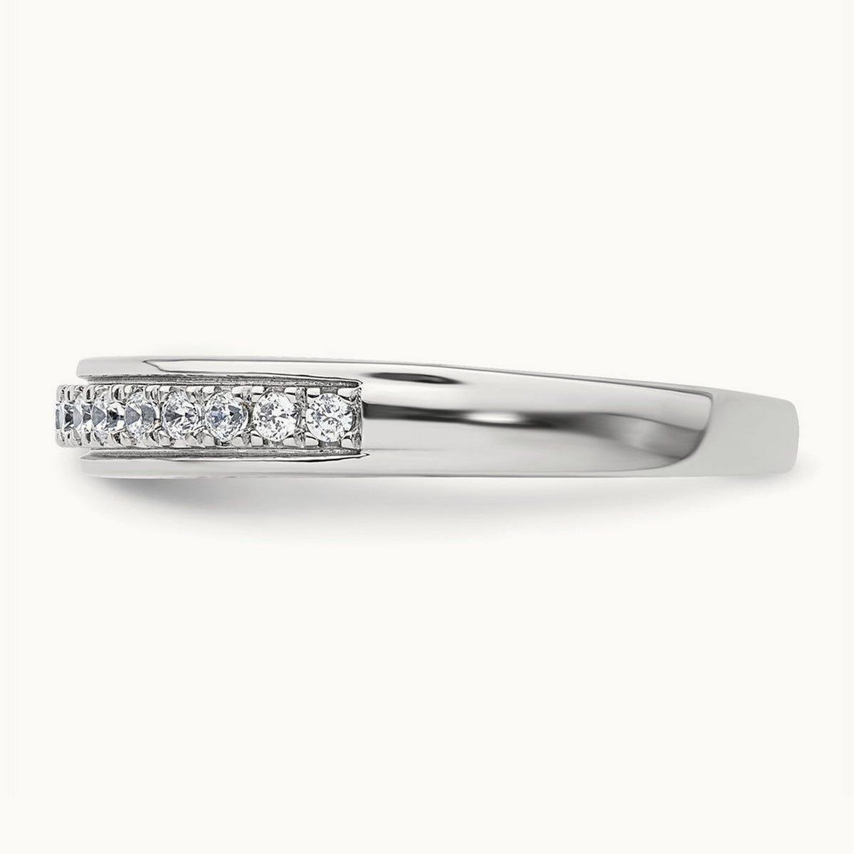 Diamond Wedding Band, 14K Two-tone