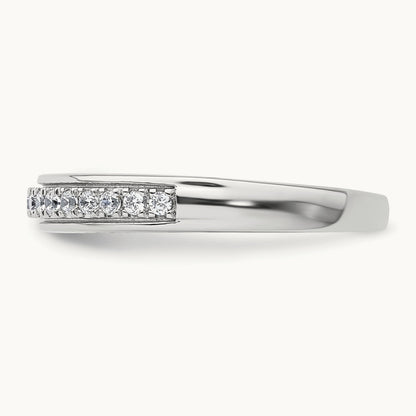 Diamond Wedding Band, 14K Two-tone