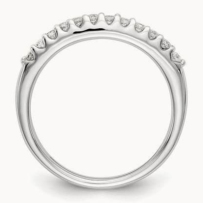Diamond Wedding Band, 14K White Gold