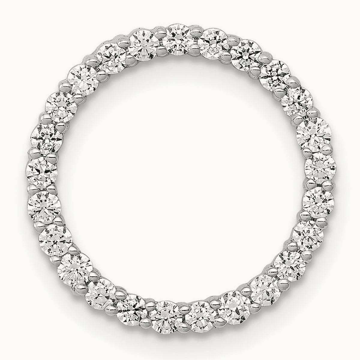 Circle Chain Slide Pendant, 0.50-1.00 ct tw Lab-Grown Diamond