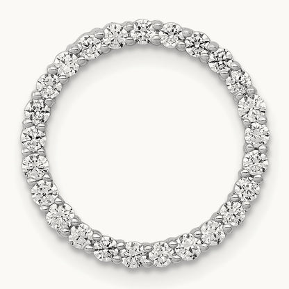 Circle Chain Slide Pendant, 0.50-1.00 ct tw Lab-Grown Diamond