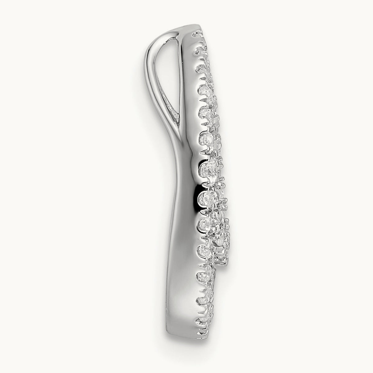 Teardrop Cluster Chain Slide, 0.50 ct tw Lab-Grown Diamond