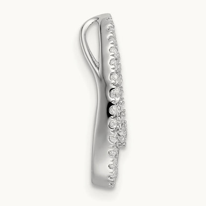 Teardrop Cluster Chain Slide, 0.50 ct tw Lab-Grown Diamond
