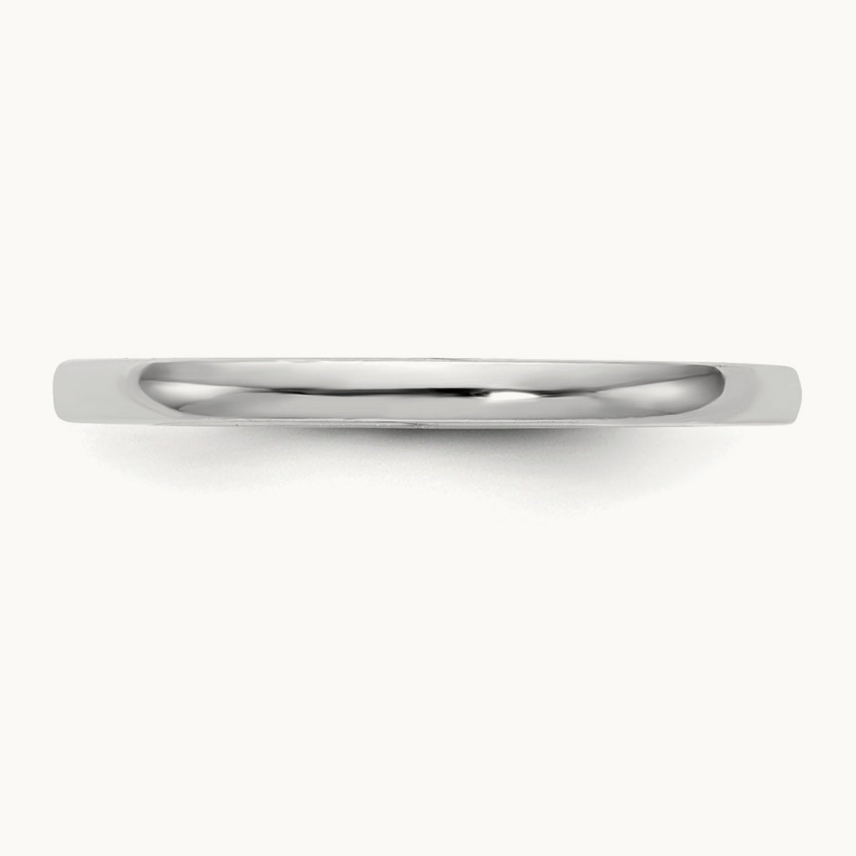 Polished Wedding Band, 14K White Gold