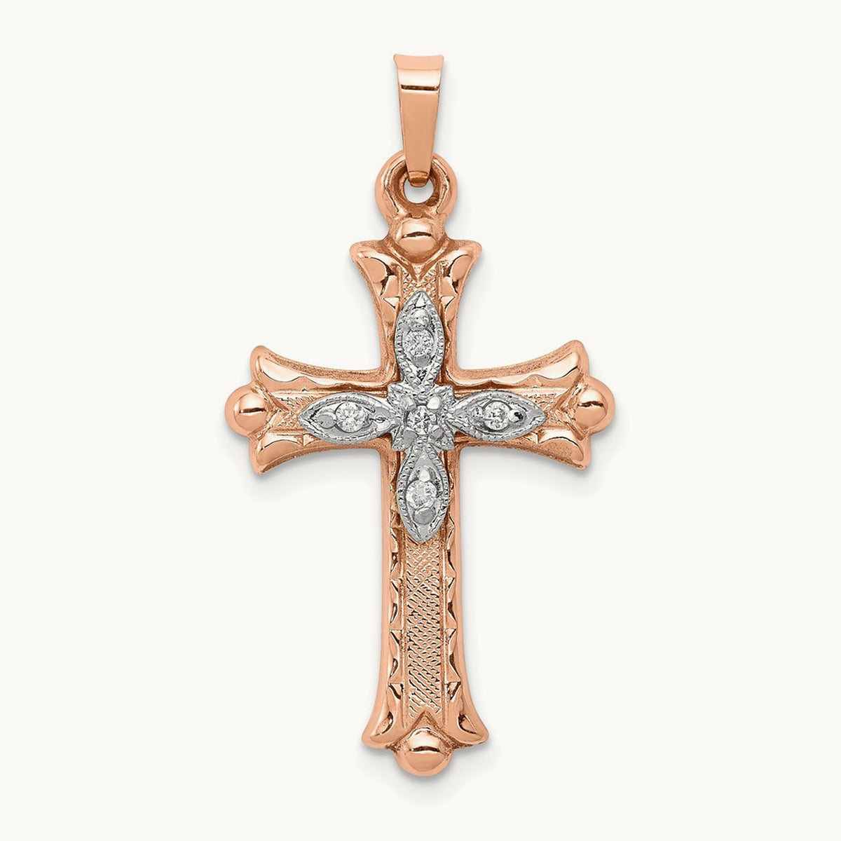 Diamond Cross Pendant — photo set