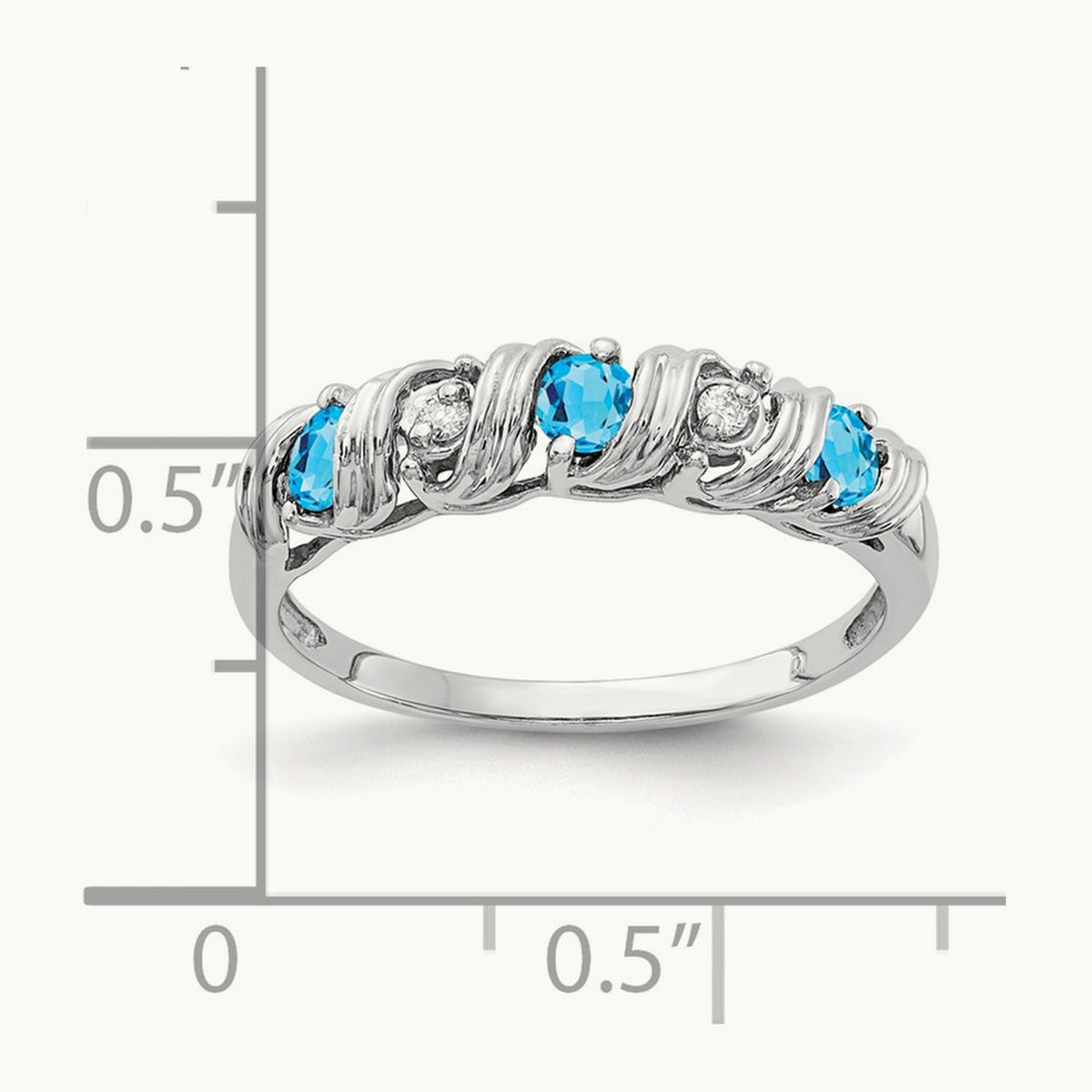 AA Diamond ring, 14K White Gold